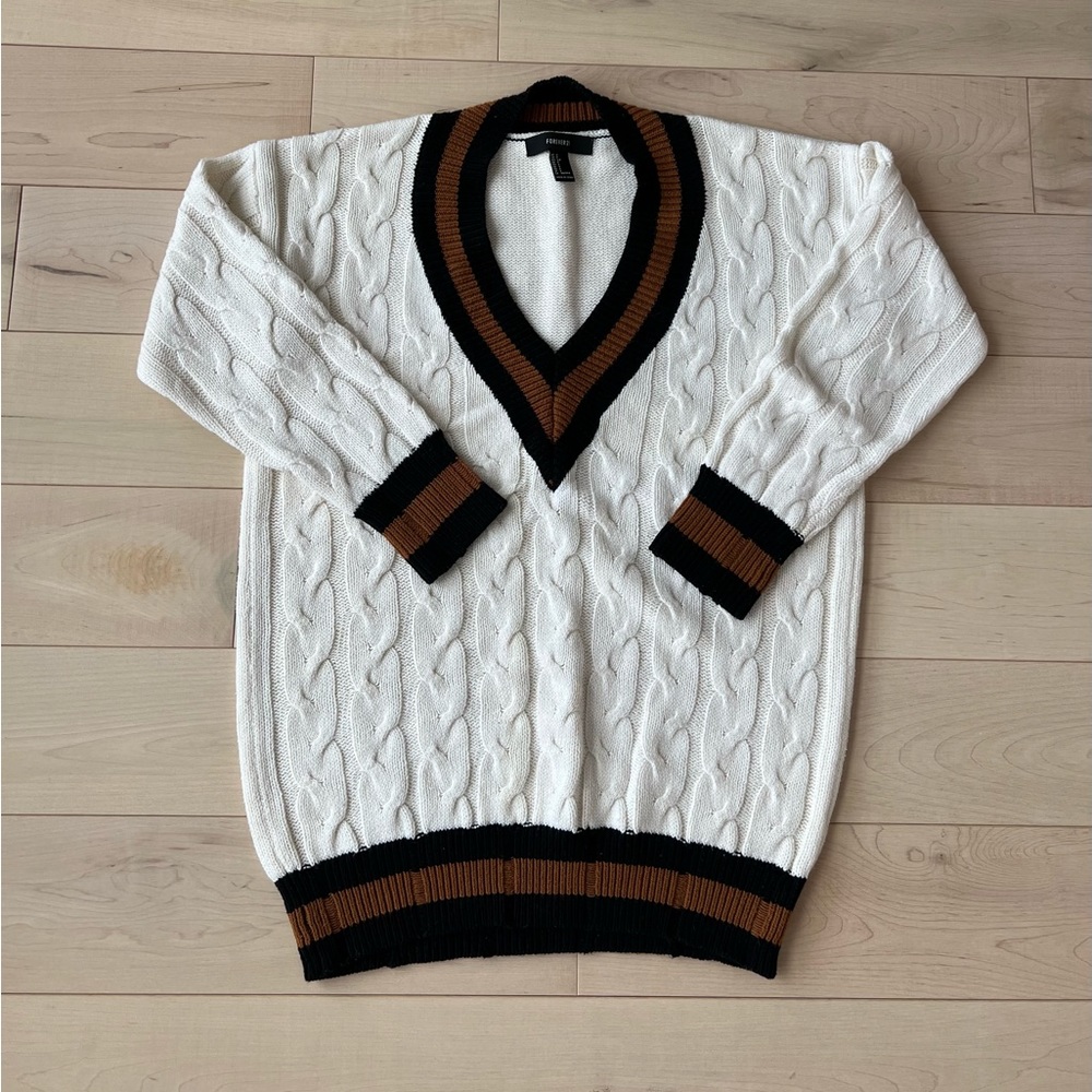 Cable knit sweater